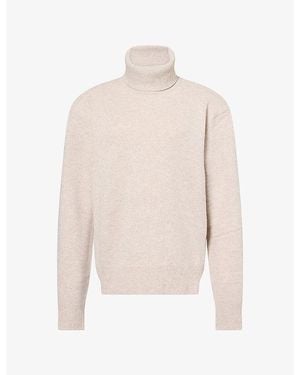 Frankie Shop Gala Turtleneck Wool-Blend Jumper - White