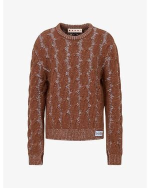 Marni Textured Wool Knit Jumper - Brown