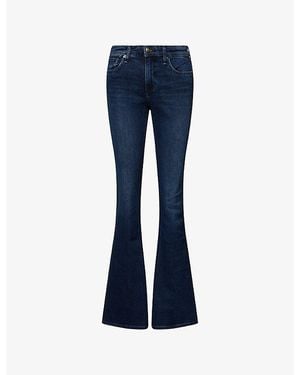 Rag & Bone Kinsley Flared-Leg Denim Jeans - Blue