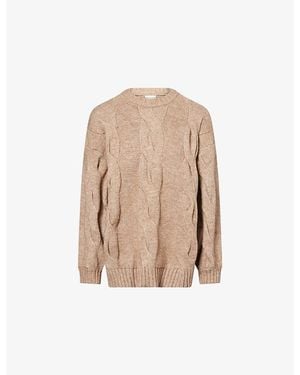 Pretty Lavish Atlantic Cable Knitted Sweater - Natural