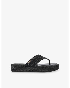 Carvela Kurt Geiger Portofino Woven Sandals - Black