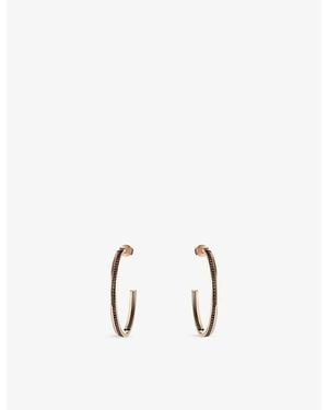 Boucheron Quatre Classique 18Ct Rose- - And- Hoop Earrings - Metallic