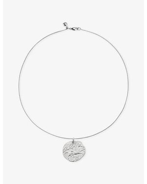 Monica Vinader Goddess Sterling- Pendant Necklace - White