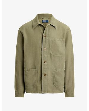 Polo Ralph Lauren Patch-Pocket Linen Overshirt - Green