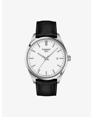 Tissot Pr 100 Stainless-Steel And Leather Quartz Watch 40Mm - White