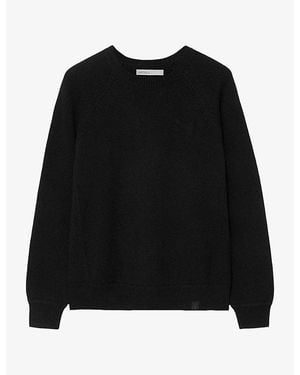 AllSaints Cove Relaxed-Fit Wool And Cotton-Blend Sweater - Black