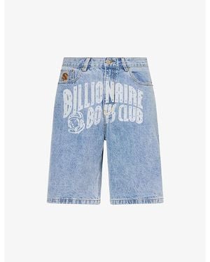 BBCICECREAM Faded Logo Denim Shorts - Blue