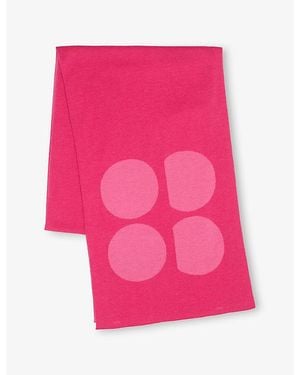 Sweaty Betty Logo-Print Wool-Blend Scarf - Pink