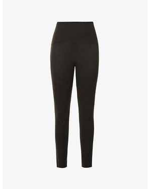 Spanx Booty Boost High-Rise Stretch-Jersey Leggings - Black