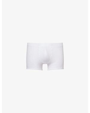 Hanro Sea Island Cotton Boxers - White