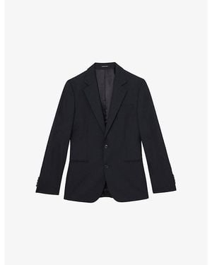Reiss Graduate Single-Breasted Woven Suit Blazer - Blue