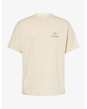 Arc'teryx Kragg Spell Out Cotton T-Shirt - Natural