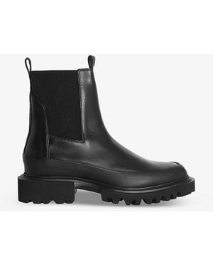 AllSaints Harlee Chunky-heel Leather Ankle Boots - Black