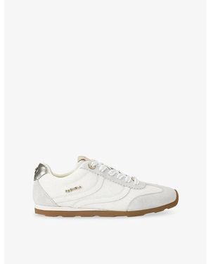 Carvela Kurt Geiger Florence Suede And Mesh Trainers - White