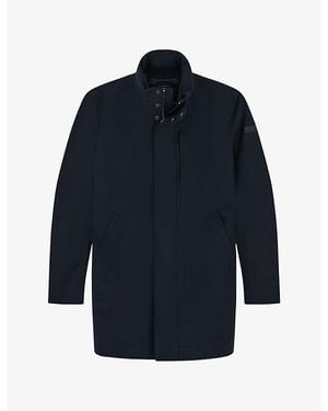 BOGGI B-Tech Hooded Woven Car Coat - Blue