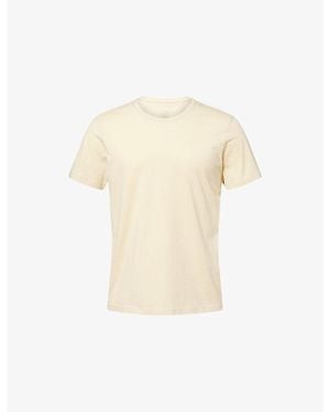 PAIGE Sorden Crew-Neck Cotton T-Shirt - Natural