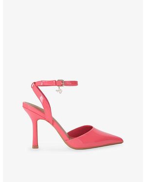 KG by Kurt Geiger Sugar Faux-Leather Sling-Back Courts - Pink