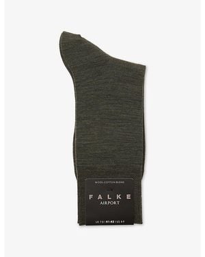 FALKE Airport Wool-Blend Socks - Green