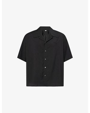 Loewe Boxy-Fit Wool Shirt - Black