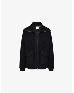 Varley Eleanor Patch-Pocket Fleece Jacket - Black