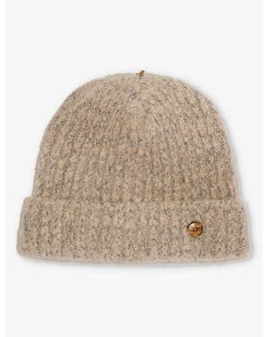 God's True Cashmere Gemstone-Embellished Cashmere Beanie Hat - Natural