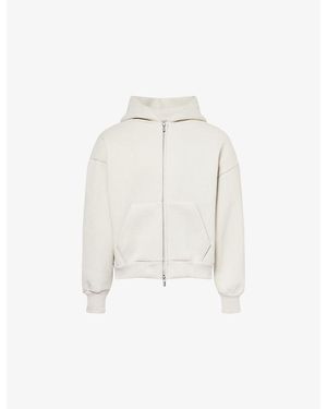 Seventh V2 Dropped-Shoulder Cotton-Blend Hoody - White