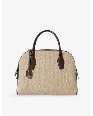 The Row India Canvas Bowling Bag - Natural
