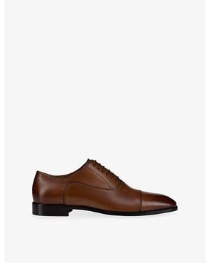 Christian Louboutin Greggory Leather Oxford Shoes - Brown