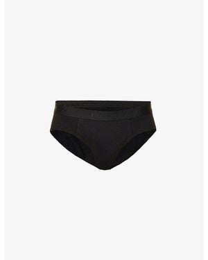 FALKE Tonal Waistband Pack Of Two Stretch-Cotton Briefs - Black
