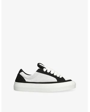 NUMERIS Athena Skate Suede Trainers - White