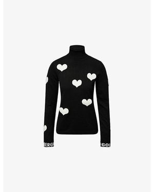 Goldbergh Bacio Long-Sleeve Knitted Wool-Blend Jumper - Black