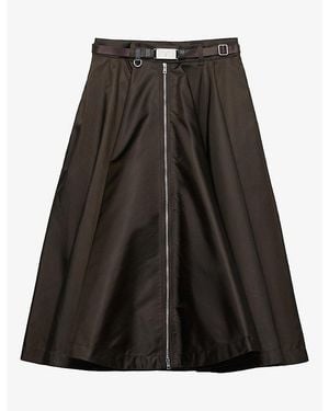 Prada Re-Nylon Midi Skirt - Black