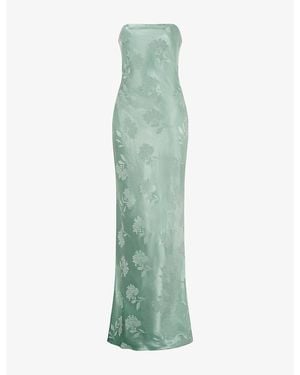 OMNES Amdra Strapless Woven Maxi Dress - Green