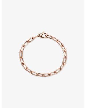 Cartier Santos De Medium 18Ct Rose- Chain Bracelet - Metallic