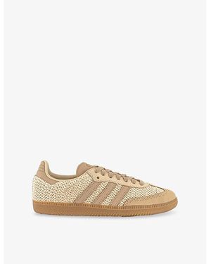 adidas Samba Og Woven Low-Top Trainers - Natural