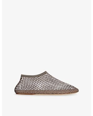 Christopher Esber Minette Mesh Ballet Flats - Brown