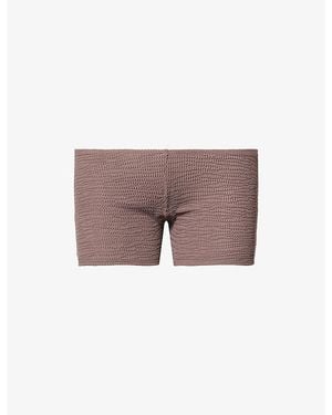 Cheap Monday Cali Crinkle Shorts - Purple