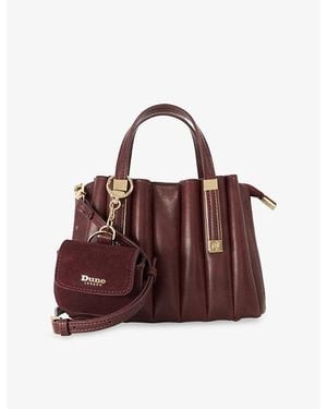 Dune Dinkydorry Mini Faux-Leather Tote Bag - Brown