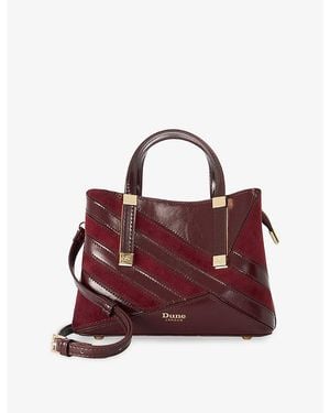 Dune Dinkydorry Mini Faux-Leather Tote Bag - Red