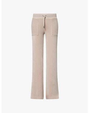 Juicy Couture Layla Flared Stretch-Woven Jogging Bottoms - Natural