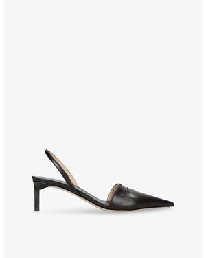 Tom Ford Eva 55 Leather Slingback Court Shoes - Brown