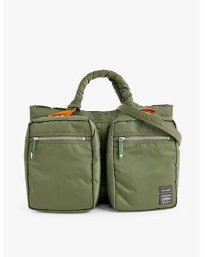 Toga Virilis X Porter-Yoshida & Co. Multi-Pocket Woven Tote Bag - Green