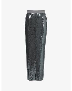 eem Squined Maxi Pencil Skirt - Gray