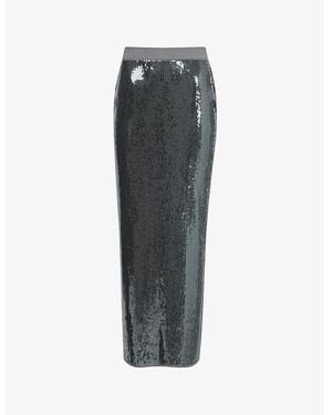 eem Squined Maxi Pencil Skirt - Gray