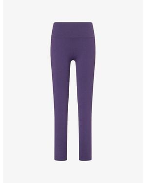 ADANOLA Ultimate High-Rise Stretch-Woven Leggings - Purple