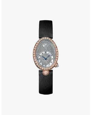 Breguet 8928Br8D844 Dd0D Reine De Naples 18Ct Rose- And Brilliant-Cut Diamond Automatic Watch - White