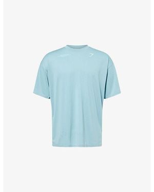 GYMSHARK Condition Club Oversize Stretch-Jersey T-Shirt - Blue
