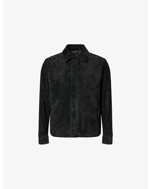 Tom Ford Military Welt-Pocket Leather Jacket - Black