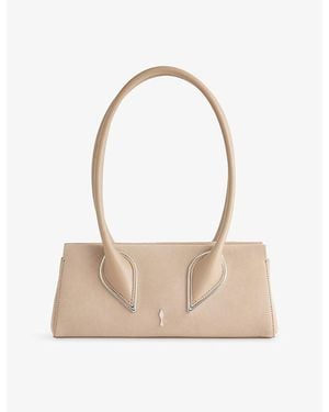 Christian Louboutin Venus Baguette Leather Shoulder Bag - White