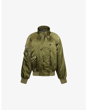 Damson Madder Joanie High-Neck Woven Jacket - Green